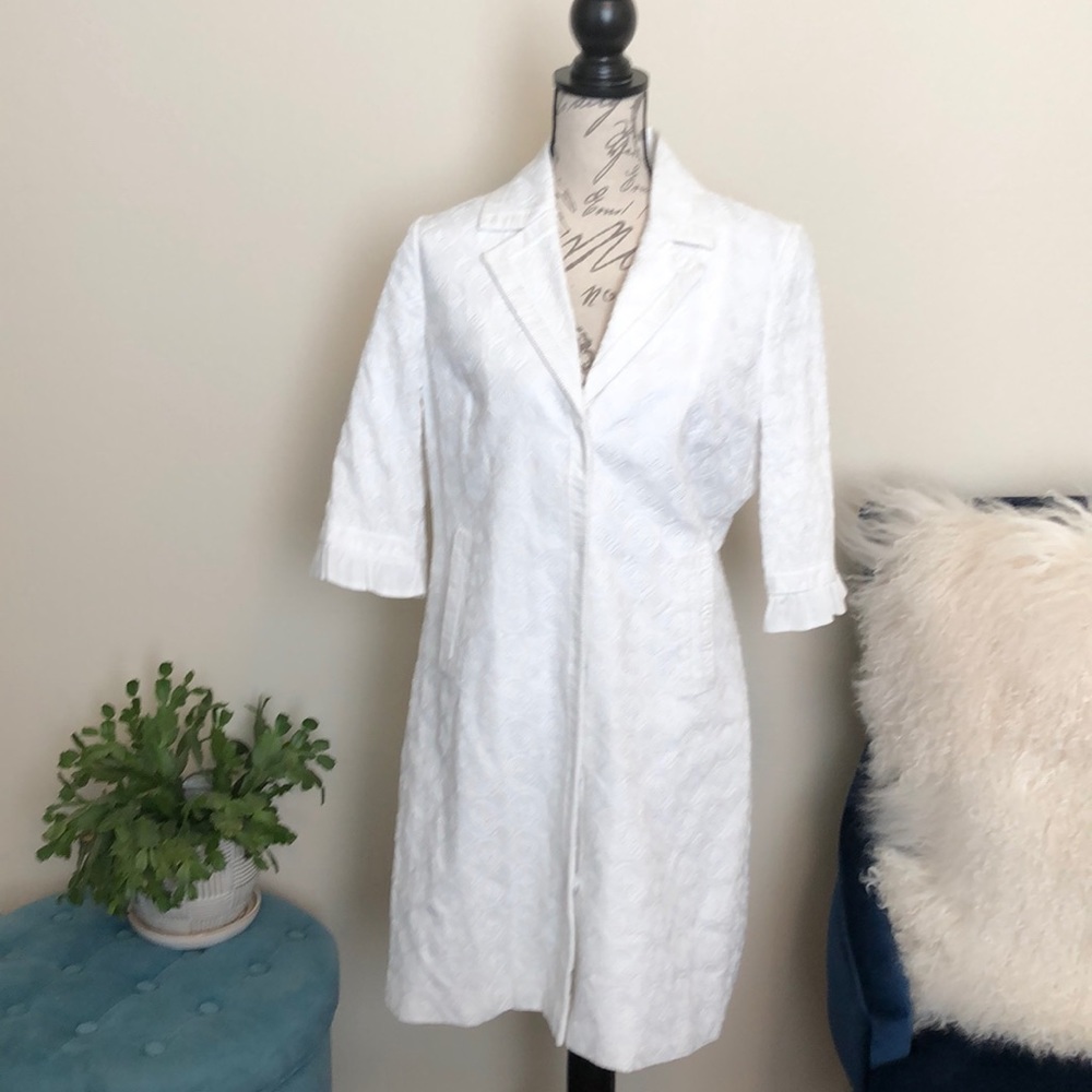 Tahari white dress jacket